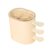 Maxbell 3Pcs Ice Lolly Stick Moulds Stackable Ice Pop Moulds for Home Dessert Family White