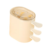 Maxbell 3Pcs Ice Lolly Stick Moulds Stackable Ice Pop Moulds for Home Dessert Family White
