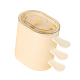 Maxbell 3Pcs Ice Lolly Stick Moulds Stackable Ice Pop Moulds for Home Dessert Family White