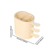 Maxbell 3Pcs Ice Lolly Stick Moulds Stackable Ice Pop Moulds for Home Dessert Family White