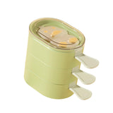 Maxbell 3Pcs Ice Lolly Stick Moulds Stackable Ice Pop Moulds for Home Dessert Family Green