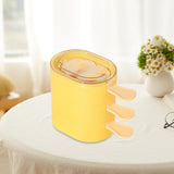 Maxbell 3Pcs Ice Lolly Stick Moulds Stackable Ice Pop Moulds for Home Dessert Family Yellow