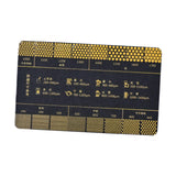 Maxbell Coffee Reference Card Sturdy Ground Measuring Ruler for Coffee Shop Bar Home