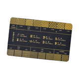 Maxbell Coffee Reference Card Sturdy Ground Measuring Ruler for Coffee Shop Bar Home