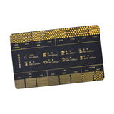 Maxbell Coffee Reference Card Sturdy Ground Measuring Ruler for Coffee Shop Bar Home