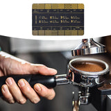 Maxbell Coffee Reference Card Sturdy Ground Measuring Ruler for Coffee Shop Bar Home