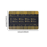 Maxbell Coffee Reference Card Sturdy Ground Measuring Ruler for Coffee Shop Bar Home