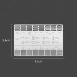 Maxbell Coffee Reference Card Coffee Ground Measuring Ruler for Home Coffee Shop Bar