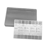 Maxbell Coffee Reference Card Coffee Ground Measuring Ruler for Home Coffee Shop Bar