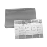Maxbell Coffee Reference Card Coffee Ground Measuring Ruler for Home Coffee Shop Bar