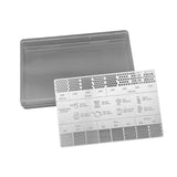Maxbell Coffee Reference Card Coffee Ground Measuring Ruler for Home Coffee Shop Bar