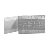 Maxbell Coffee Reference Card Coffee Ground Measuring Ruler for Home Coffee Shop Bar