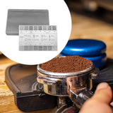 Maxbell Coffee Reference Card Coffee Ground Measuring Ruler for Home Coffee Shop Bar