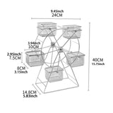 Maxbell Snack Stand Serving Dishes Fruit Bowl Dessert Carrier for Fruit Snacks Party