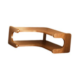 Maxbell Desktop Corner Organizer Shelf Wood Shelf for Apartment Hotel Dressing Table 35x35x13cm