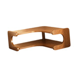 Maxbell Desktop Corner Organizer Shelf Wood Shelf for Apartment Hotel Dressing Table 35x35x13cm