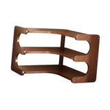 Maxbell Desktop Corner Organizer Shelf Wood Shelf for Apartment Hotel Dressing Table 35x35x31cm