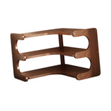 Maxbell Desktop Corner Organizer Shelf Wood Shelf for Apartment Hotel Dressing Table 35x35x31cm