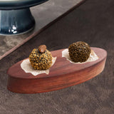 Maxbell Wood Serving Tray Oval Shape Dessert Snack Plate for Festival Kitchen Cheese