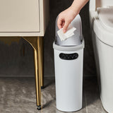 Maxbell Kitchen Wastebasket Simple Slim Narrow Garbage Can for Bedroom Entryway Home