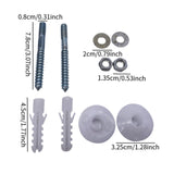 Maxbell Bathrooms Fitting Kit Screw Bolts Professional Fixtures Universal Wall Mount 0.8cmx7.8cm