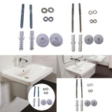 Maxbell Bathrooms Fitting Kit Screw Bolts Professional Fixtures Universal Wall Mount 0.8cmx7.8cm