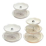 Maxbell Party Serving Platter Storage Dessert Stand for Banquet Birthday Wedding small and medium