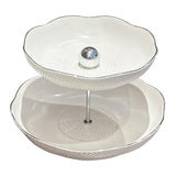 Maxbell Party Serving Platter Storage Dessert Stand for Banquet Birthday Wedding large and medium