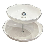 Maxbell Party Serving Platter Storage Dessert Stand for Banquet Birthday Wedding large and medium