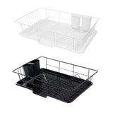 Maxbell Sink Drainer Rack Sink Stable Chopstick Spoon Fork Storage Dish Rack Drainer Black