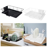 Maxbell Sink Drainer Rack Sink Stable Chopstick Spoon Fork Storage Dish Rack Drainer Black