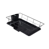 Maxbell Sink Drainer Rack Sink Stable Chopstick Spoon Fork Storage Dish Rack Drainer Black