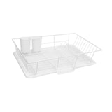 Maxbell Sink Drainer Rack Sink Stable Chopstick Spoon Fork Storage Dish Rack Drainer White