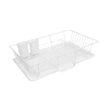 Maxbell Sink Drainer Rack Sink Stable Chopstick Spoon Fork Storage Dish Rack Drainer White