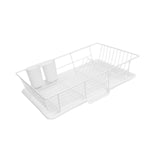 Maxbell Sink Drainer Rack Sink Stable Chopstick Spoon Fork Storage Dish Rack Drainer White