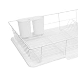 Maxbell Sink Drainer Rack Sink Stable Chopstick Spoon Fork Storage Dish Rack Drainer White