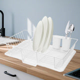 Maxbell Sink Drainer Rack Sink Stable Chopstick Spoon Fork Storage Dish Rack Drainer White