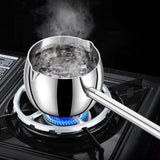 Maxbell Hot Oil Pan Easy to Clean Multiuse Long Handle for Home Travel Making Sauces 300ML