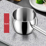 Maxbell Hot Oil Pan Easy to Clean Multiuse Long Handle for Home Travel Making Sauces 300ML