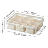 Maxbell Snack Box Container Reusable Holder Travel Snack Tray for Cookies Snack Work
