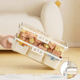Maxbell Snack Box Container Reusable Holder Travel Snack Tray for Cookies Snack Work