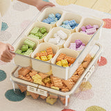 Maxbell Snack Box Container Reusable Holder Travel Snack Tray for Cookies Snack Work