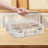 Maxbell Snack Box Container Reusable Holder Travel Snack Tray for Cookies Snack Work