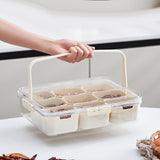 Maxbell Snack Box Container Reusable Holder Travel Snack Tray for Cookies Snack Work