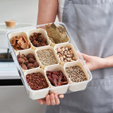 Maxbell Snack Box Container Reusable Holder Travel Snack Tray for Cookies Snack Work