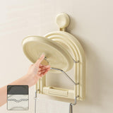 Maxbell Wall Mounted Pot Cover Rack Pot Lids Holder for Restaurant Cabinet Door Wall