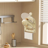 Maxbell Wall Mounted Pot Cover Rack Pot Lids Holder for Restaurant Cabinet Door Wall