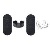 Maxbell 8Pcs Drink Coasters Gift Decor Mug Coaster for Coffee Table Desk Hot or Cold With Base