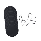 Maxbell 8Pcs Drink Coasters Gift Decor Mug Coaster for Coffee Table Desk Hot or Cold With Holder