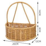 Maxbell Hanging Storage Basket Handwoven Storage Organizer for Office Kitchen Closet